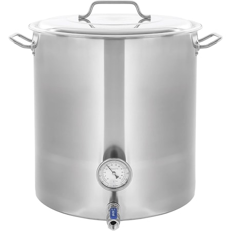 Concord Stainless Steel Home Brew Kettle Set, 60 Quart/ 15 Gal S4242-BK